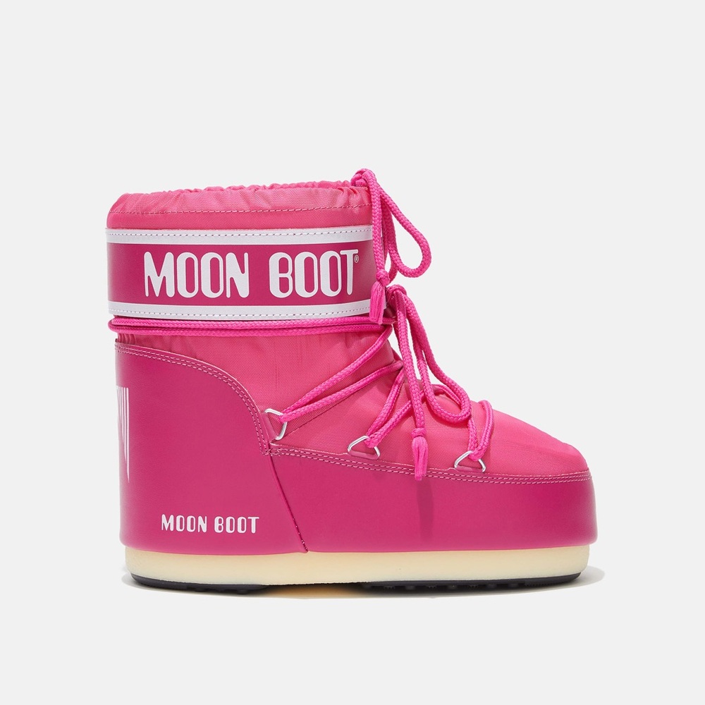 Moon Boot Hot Pink Low Icon Snow Boots NWT